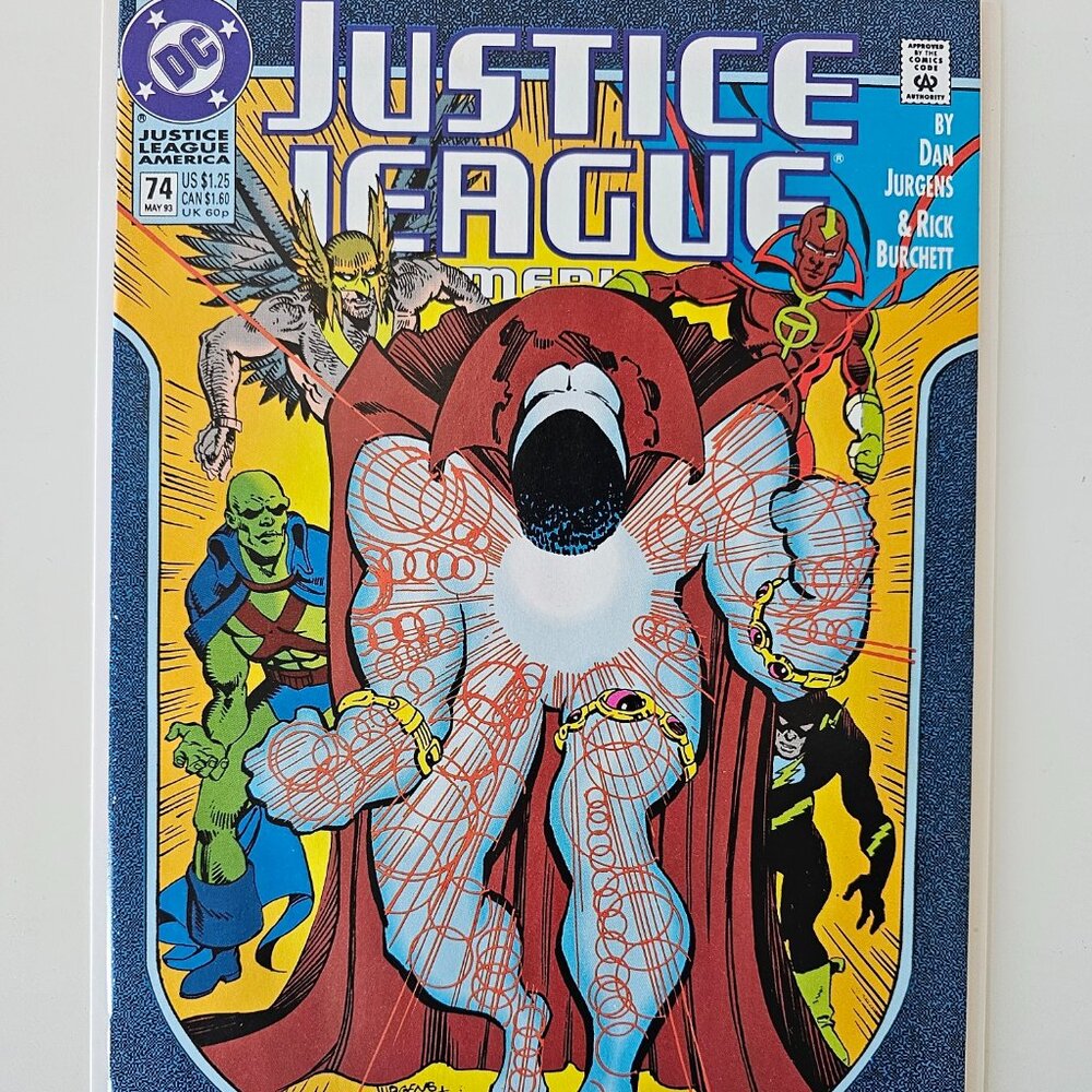 JUSTICE LEAGUE America #74 May 1993 DC Comics Destiny's Hand Part III VF/NM